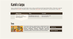 Desktop Screenshot of kamil.larp.cz